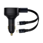 Baseus Enjoyment Retrastable 2-in-1 Car Charger  33W