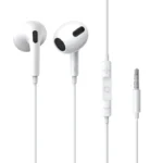Baseus Encok H17 lateral Wired in-ear 3.5mm Earphone White- NGCR020002- 1 Year Warranty