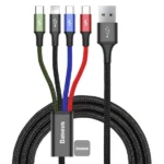 Baseus Fast 4-in-1 Cable For  ip + Type-C +Micro 3.5A 1.2M