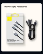 Baseus  Cafule 3-in-1 Cable 1.2m (M+L+T 3.5A) - Image 2
